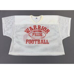 Rare Vintage 80s Russell Ahtletic Warrior Pride Football Jersey USA Made XL #75